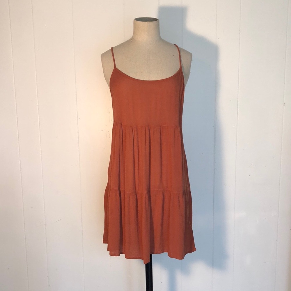 Roxy Orange Spaghetti Strap Sundress